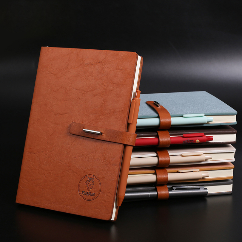 記事本筆記本定制 皮革記事本萬用手冊A5本子 企業(yè)禮品定制