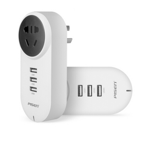 品勝插座多口USB智能排插線板 旋轉(zhuǎn)式轉(zhuǎn)換插座 禮品定制