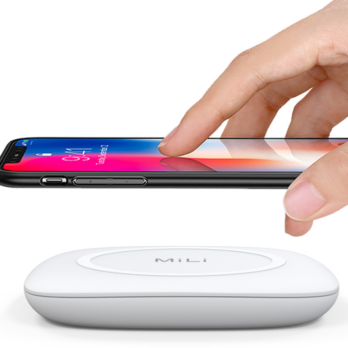 無(wú)線(xiàn)充電器充電底座無(wú)線(xiàn)充電器升級(jí)版帶充電寶功能 商務(wù)禮品