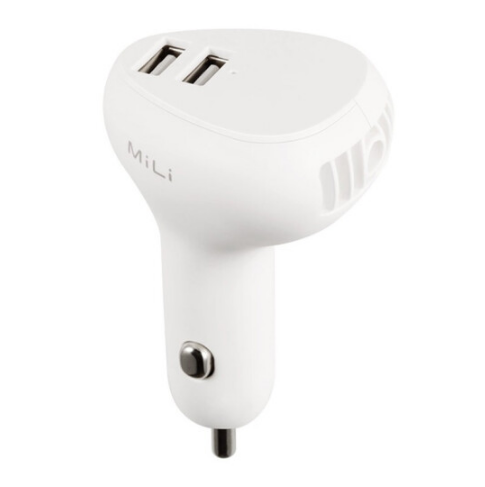 MiLi車(chē)載充電器車(chē)充點(diǎn)煙器雙USB多功能帶凈化器 商務(wù)禮品