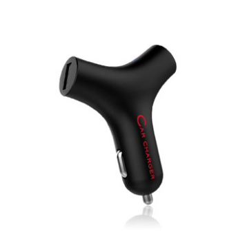 Y型車(chē)載充電器 2.1A雙USB車(chē)充蘋(píng)果安卓通用型 禮品定制
