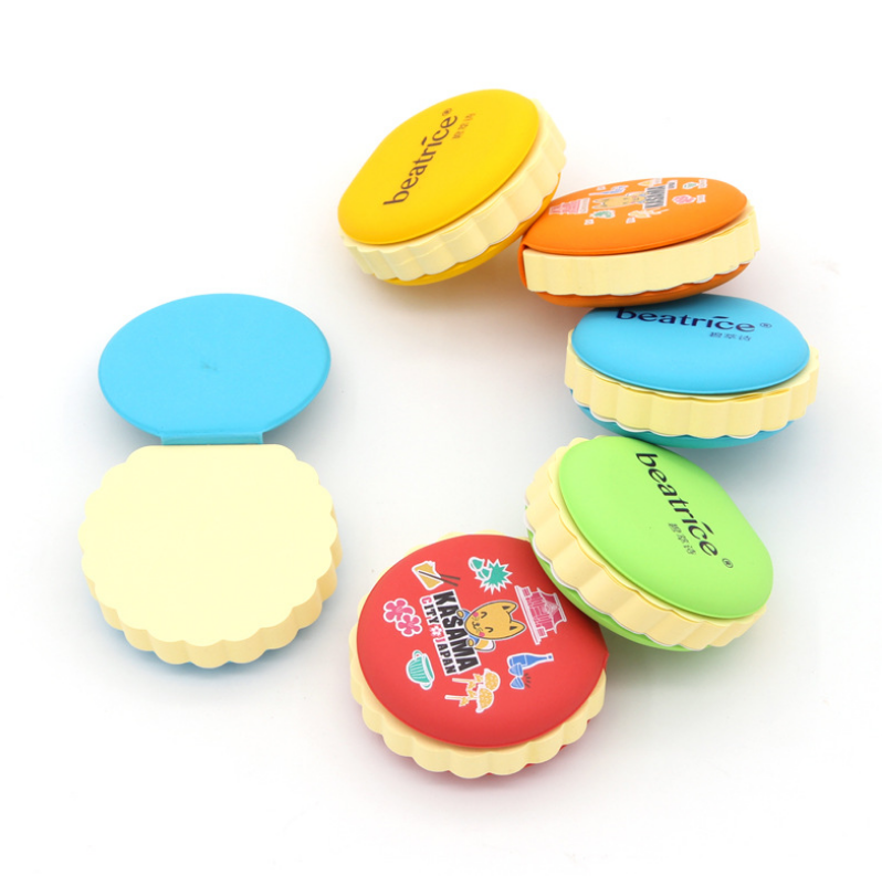 定制馬卡龍形狀PU創(chuàng)意N次貼印刷LOGO異形便利 展會小禮品