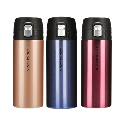 樂扣樂扣 保溫杯400ml 菲特輕量不銹鋼超輕便攜保溫杯定制