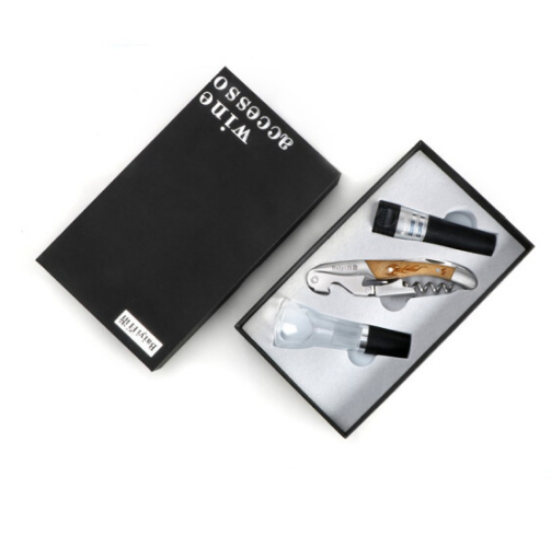 紅酒開瓶器酒塞子海馬刀三件套紅酒起子高檔影木套裝 商務禮品