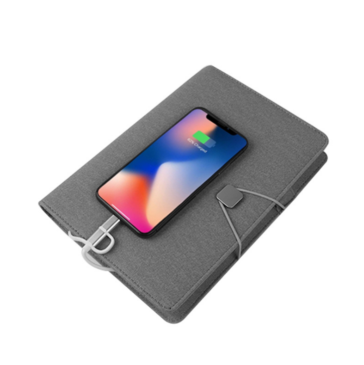 可充電記事本移動電源筆記本充電寶 商務(wù)會議禮品 電源本定制