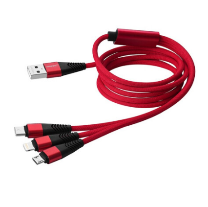 沃品三合一數(shù)據(jù)線蘋果安卓Type-c數(shù)據(jù)線一拖三1.2米 展會小禮品