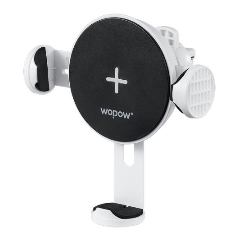 沃品重力感應(yīng)車載無線充支架360°旋轉(zhuǎn)出風(fēng)口車載無線充電支架