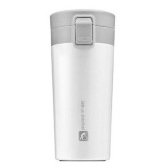 司頓不銹鋼保溫杯304不銹鋼380ml 彈跳車載杯 銀行禮品定制