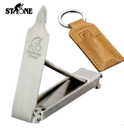 司頓德國(guó)不銹鋼指甲刀便攜薄指甲剪折疊指甲鉗皮套裝 展會(huì)禮品