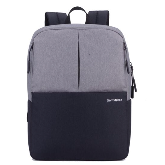 新秀麗雙肩背包灰白撞色簡(jiǎn)約商務(wù)時(shí)尚招行禮品 商務(wù)活動(dòng)禮品