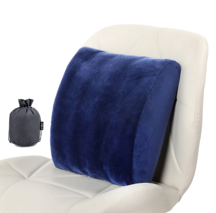 收納便攜靠墊按壓充氣靠枕汽車座椅腰靠旅游護(hù)腰背墊 展會(huì)禮品