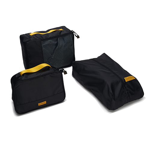 CHOOCI旅行收納包三件套梯形洗漱包衣物袋鞋袋 展會禮品定制