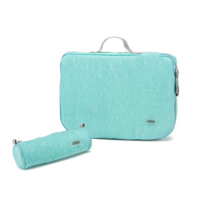 繽彩簡易旅行收納二件套圓筒收納包加衣物袋出差禮品 展會禮品