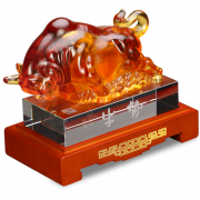 古法琉璃牛擺件家居辦公裝飾招財開業(yè) 工藝禮品 商務(wù)禮品