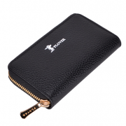 進(jìn)口頭層牛皮荔枝紋 鑰匙包 商務(wù)休閑 黑色 商務(wù)禮品定制