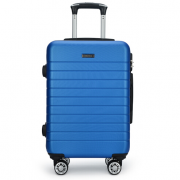 恒源祥（HYX) 橫紋拉鏈箱HYX8025L 淺藍色 20寸 禮品定制