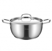 美的TG24S5湯鍋 304不銹鋼鍋具三層湯燉鍋24cm 銀行積分禮品