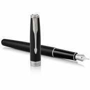  派克 2015卓爾磨砂黑桿白夾墨水筆 鋼筆 展會(huì)禮品定制