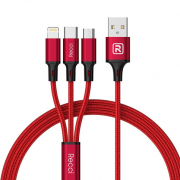 銳思 Recci 速風(fēng)一拖三數(shù)據(jù)線 展會禮品定制 團(tuán)購