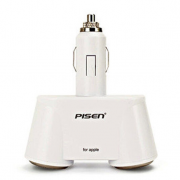 品勝 一拖二車(chē)充 三合一 車(chē)載充電器 轉(zhuǎn)USB 展會(huì)禮品定制